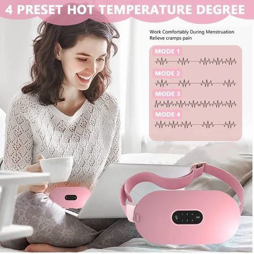 Electric Menstrual Heating Pad Period Cramp Massager, Velvet